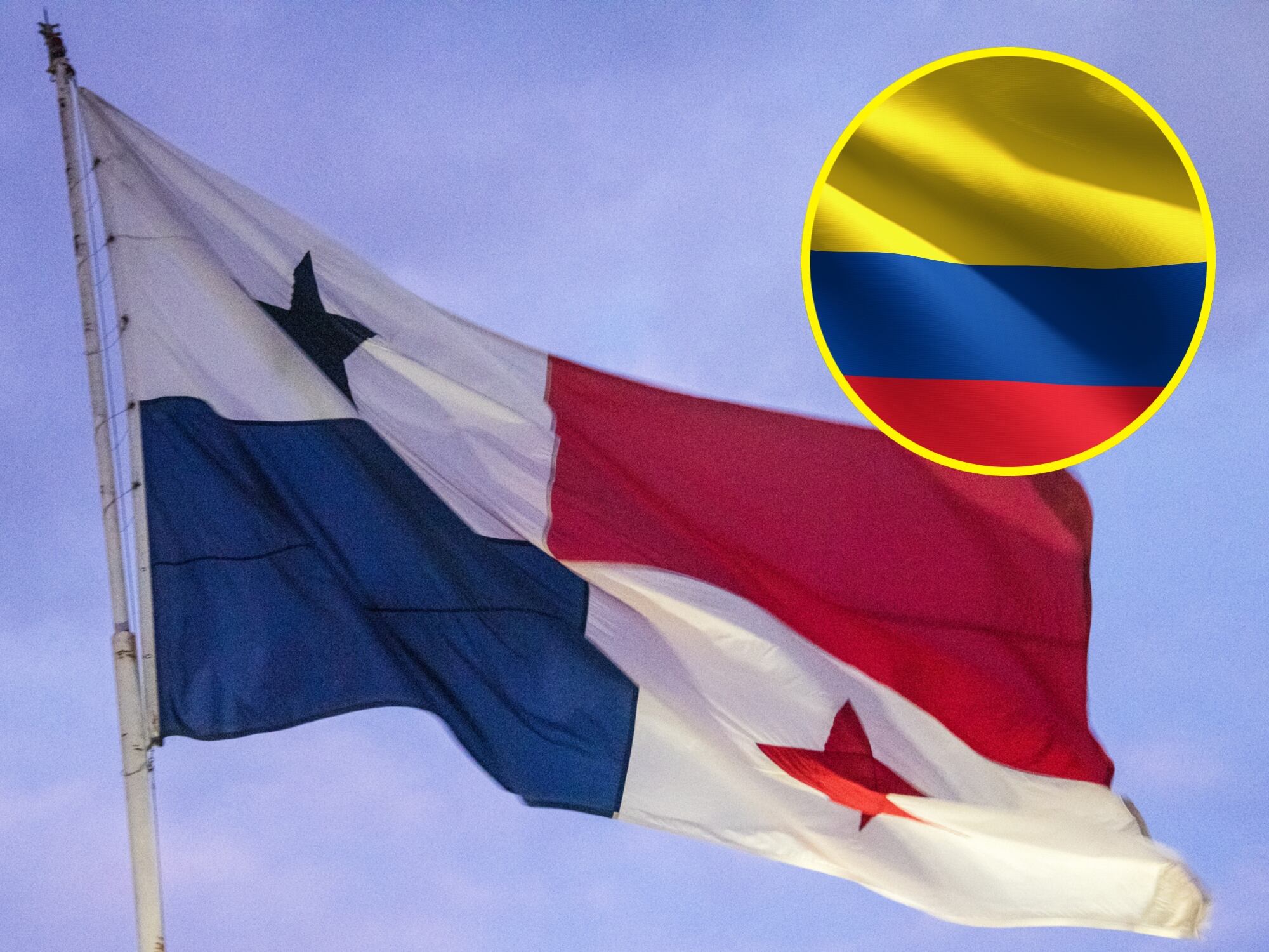 Bandera de Panamá y Colombia. I Fotos: Getty Images.