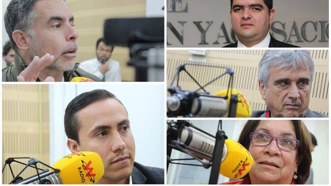 Los congresistas de la oposición Armando Benedetti, Richard Aguilar, Aída Avella, Iván Marulanda, Jorge Bedoya explicaron qué está pasando en el Gobierno Duque. Foto: W Radio
