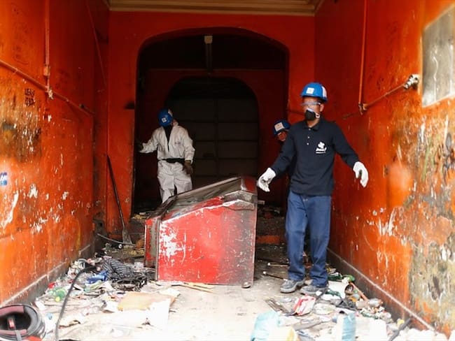 Proceso de demolición del Bronx. Foto: Colprensa - Juan Páez