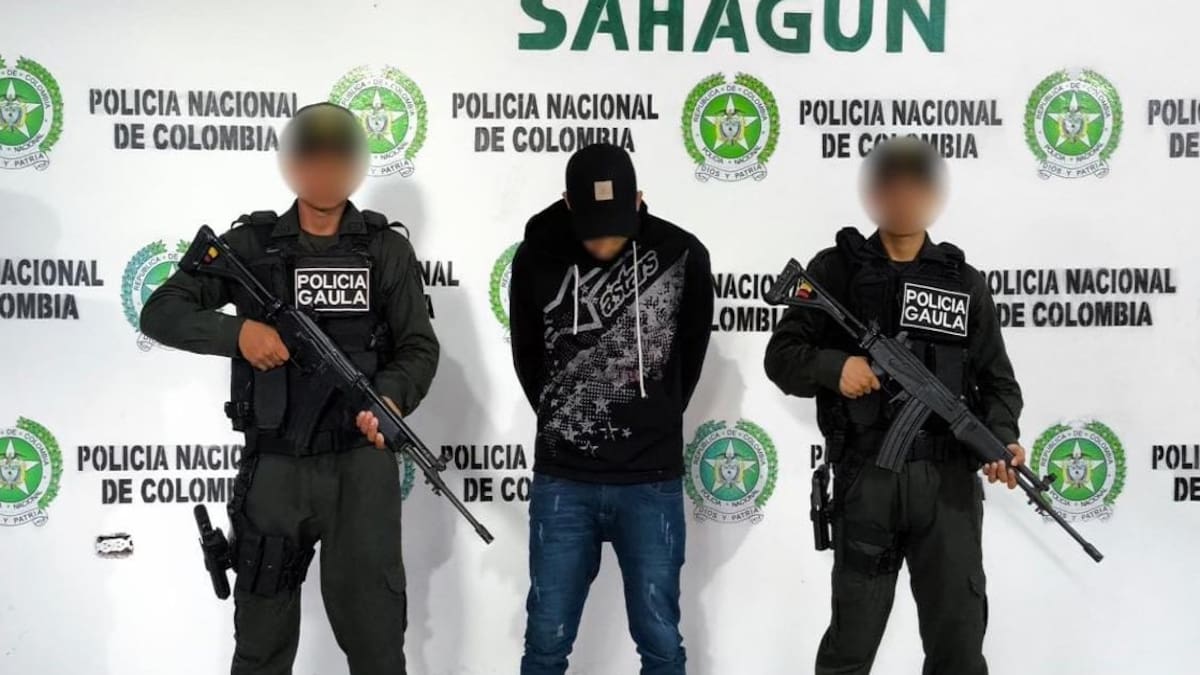 Capturan a alias ‘Sebastián’, señalado de extorsionar a contratistas en 5 zonas de Córdoba