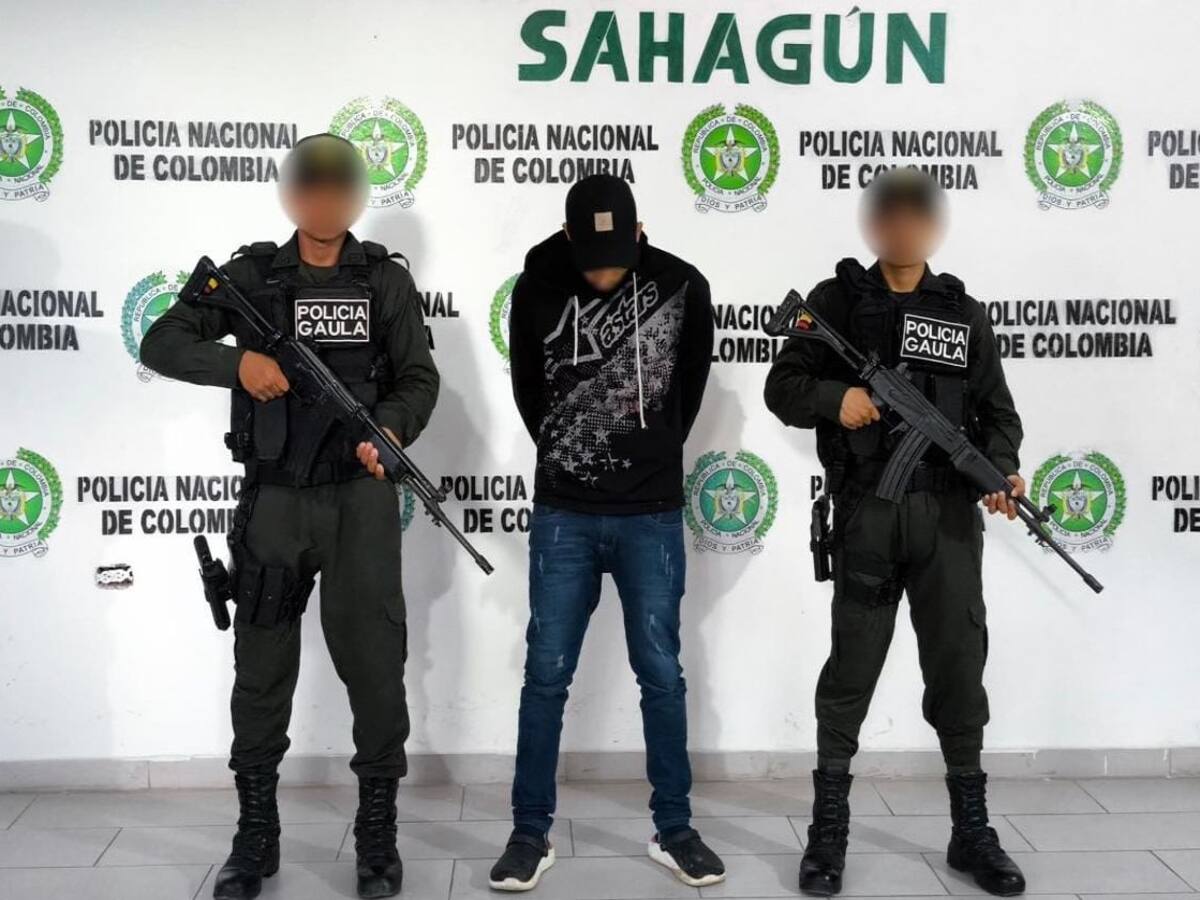 Capturan a alias ‘Sebastián’, señalado de extorsionar a contratistas en 5 zonas de Córdoba