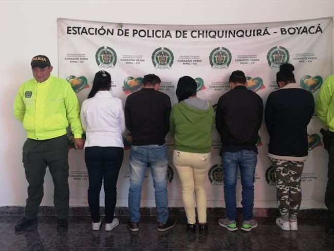 Desarticulan en Chiquinquirá banda responsable de robar ganado en 3 municipios de Boyacá. Foto: Policía Boyacá