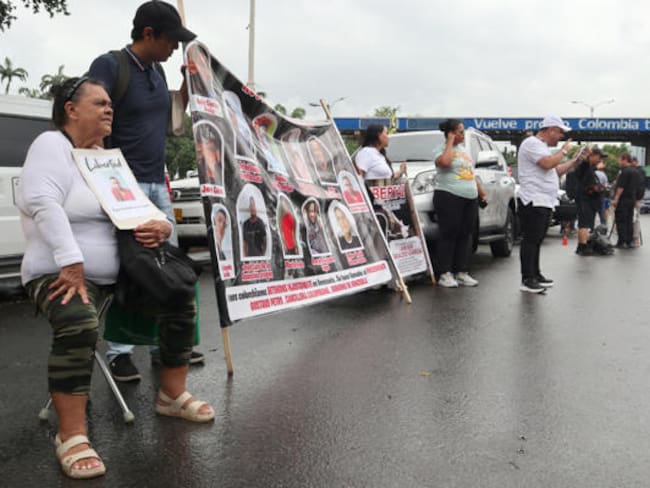 Familiares de presos en Venezuela. Foto EFE