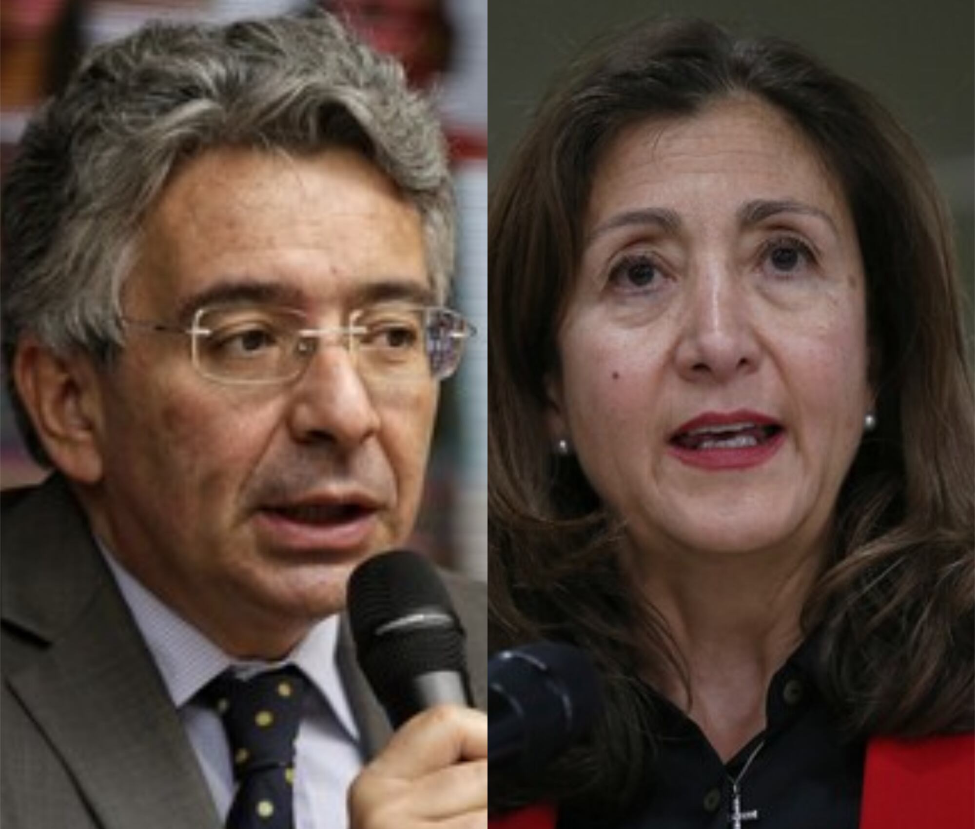 Enrique Gómez e Ingrid Betancourt. Foto: Colprensa - Camila Díaz / Sergio Acero