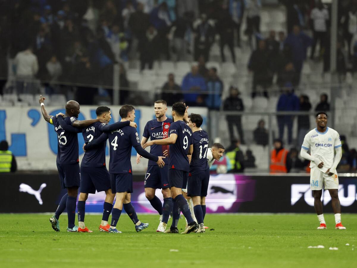 El PSG se queda con el Clásico de Francia tras vencer 2-0 al Marsella