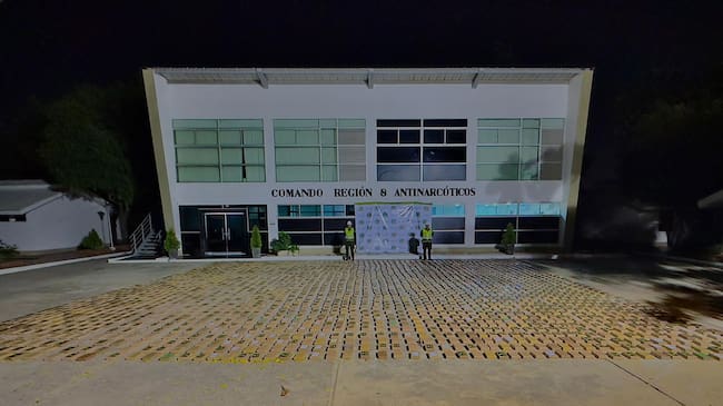 Incautación de droga en Santa Marta. Foto. Policía Nacional