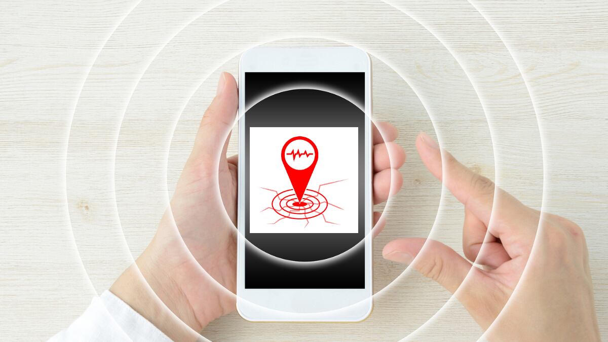 Celular con alerta de sismo (Getty Images)