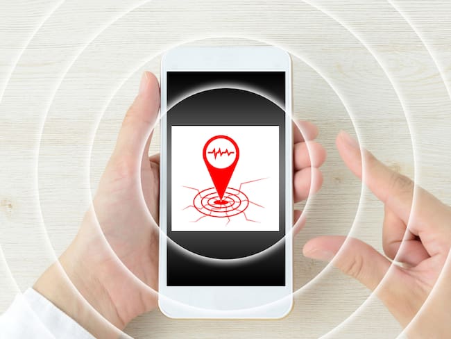 Celular con alerta de sismo (Getty Images)