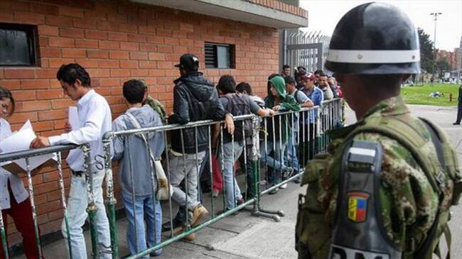 Siguen las denuncias de reclutamiento militar ilegal en las calles. Foto: Cortesía Colprensa