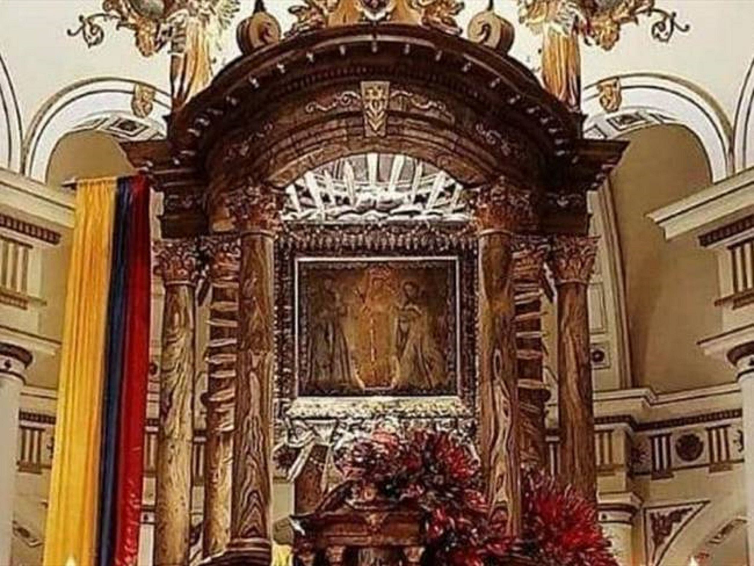 Se incrementa la seguridad en la basílica. Foto: Alcaldía de Chiquinquirá.