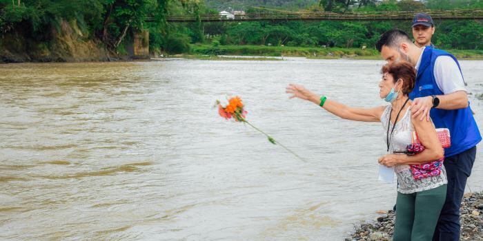 Conmemoración de 73 víctimas de desaparición forzada por el Bloque Mineros de las AUC. Foto: Unidad de Víctimas