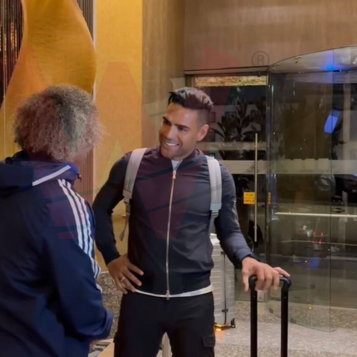 Video | La llegada de Falcao al hotel de concentración de Millonarios: Gamero lo recibió