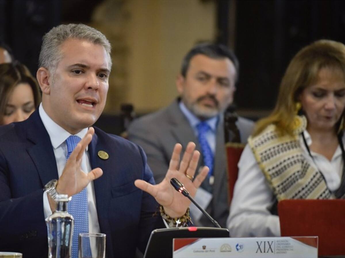 Iván Duque propone a Perú, Bolivia y Ecuador mesa especializada en migración venezolana