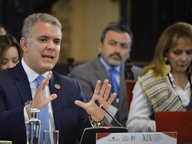 El presidente Iván Duque se reunió con sus homólogos de Perú, Bolivia y Ecuador, en el XIX Consejo Presidencial Andino. Foto: Presidencia