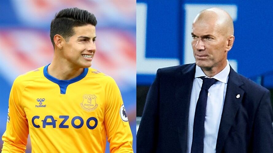 Nuevas críticas a Zidane por nivel deportivo de James Rodríguez. Foto: Getty