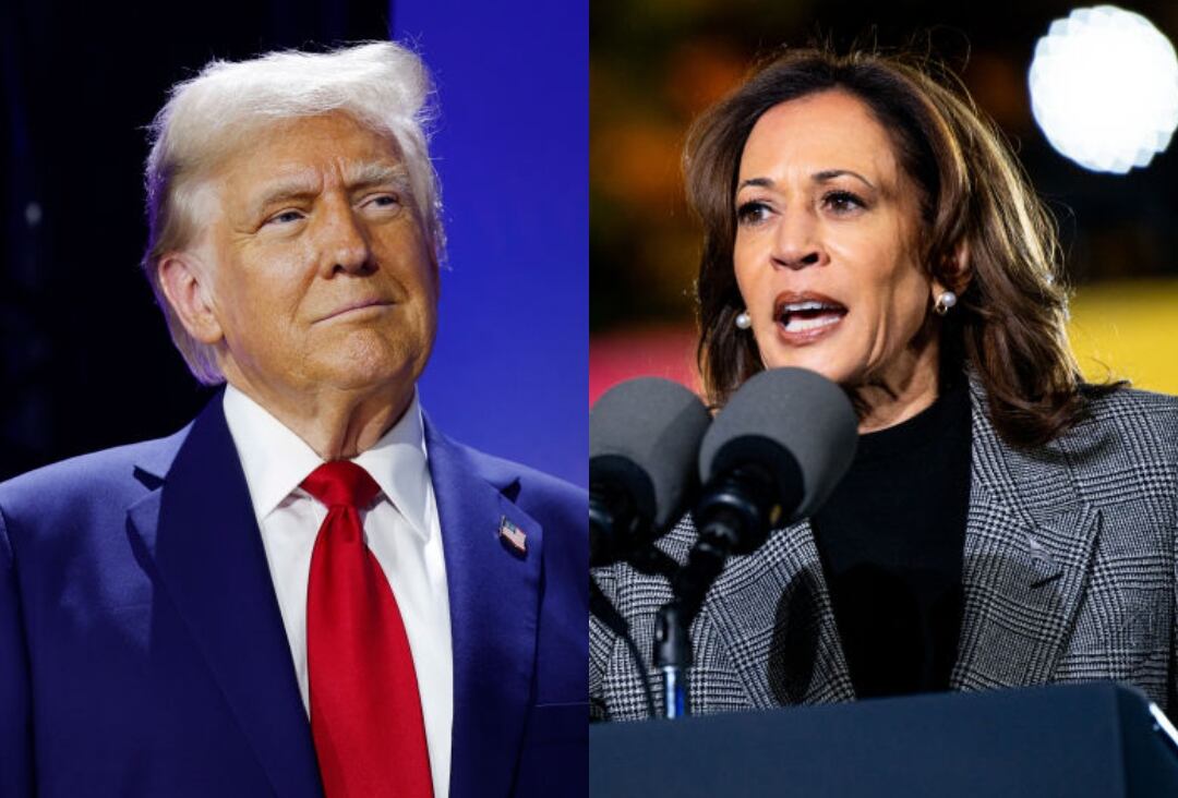 Donald Trump y Kamala Harris. Foto: Getty Images.
