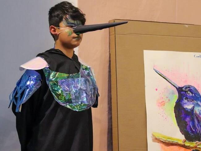 Desde Corpoboyacá se creó la cartilla para colorear: Bosques, Comunidades y Aves, dirigida a niños y jóvenes en donde conocerán más de 900 especies de aves.. Foto: Corpoboyacá