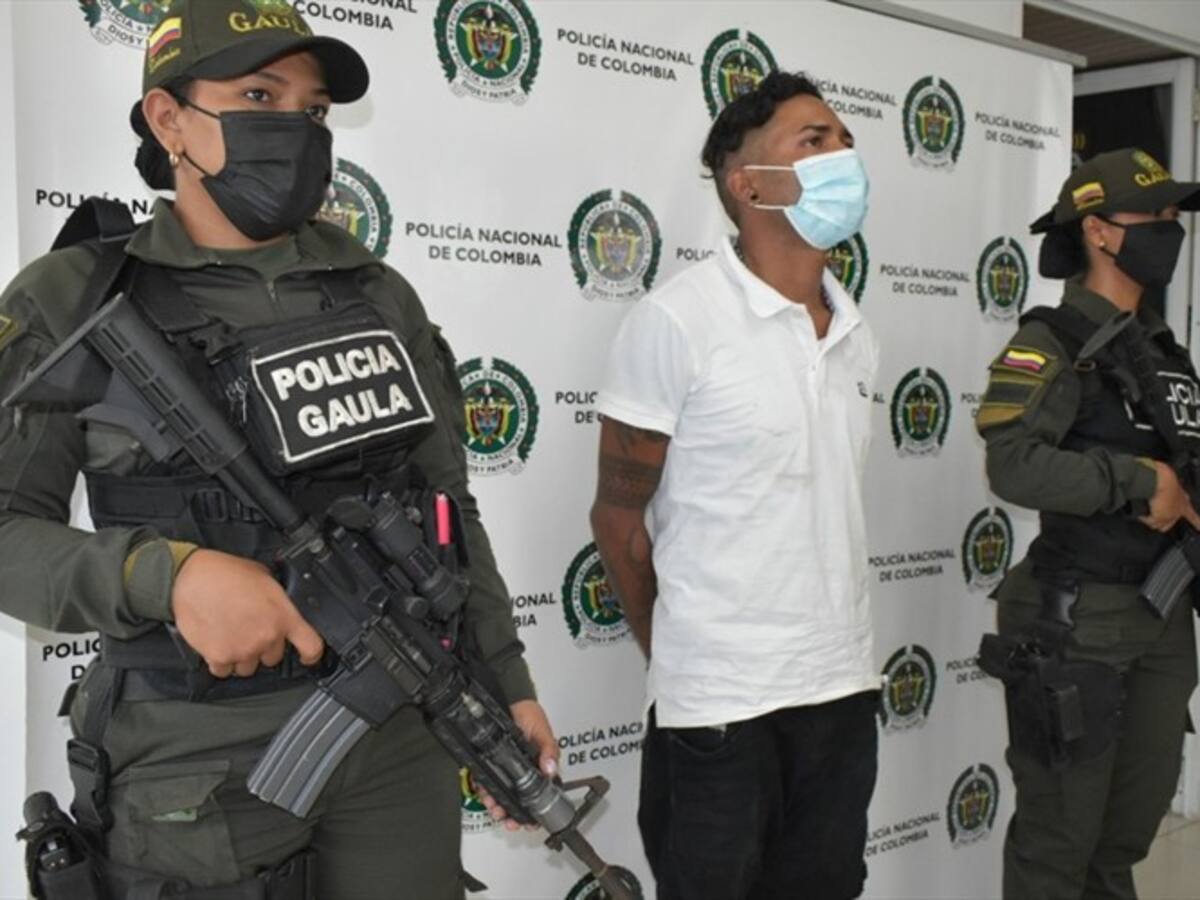 Gaula de la Policía captura a un extorsionista cuando recibía un pago en Cartagena