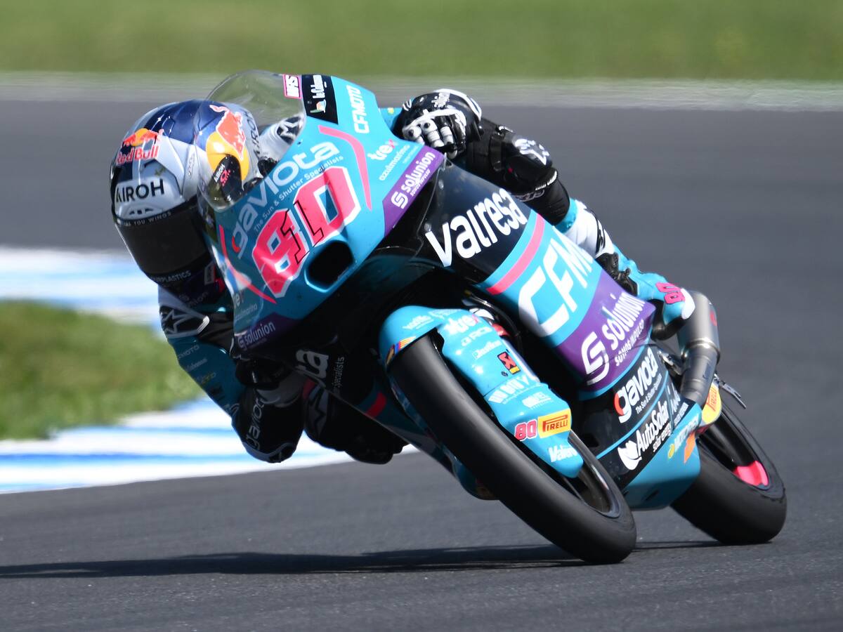 ¡Histórico! Colombiano David Alonso igualó récord de victorias de Valentino Rossi en Moto3