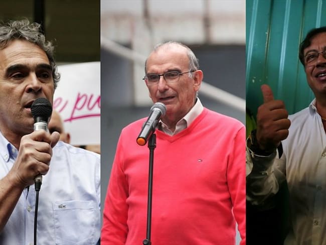 Congresistas de la Coalición Colombia piden diálogo Sergio Fajardo, Humberto de la Calle y Gustavo Petro. Foto: Colprensa