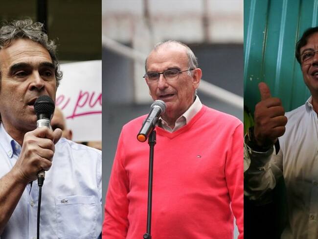 Congresistas de la Coalición Colombia piden diálogo Sergio Fajardo, Humberto de la Calle y Gustavo Petro. Foto: Colprensa