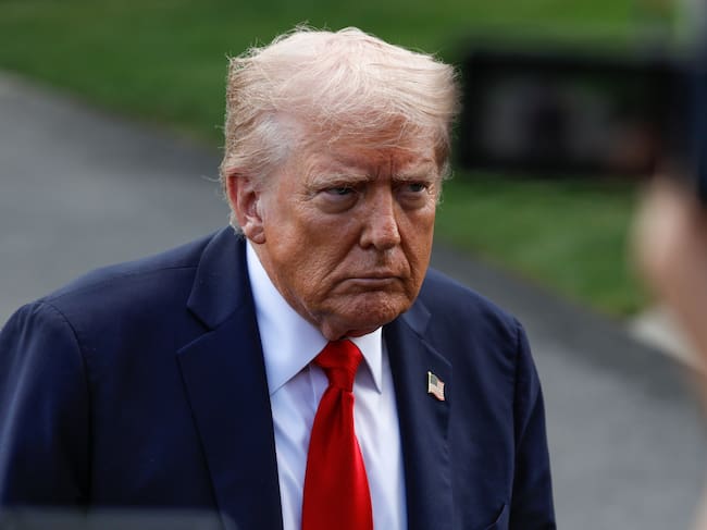 El presidente de Estados Unidos, Donald Trump, habla con la prensa el 11 de septiembre de 2025 en Washington, D. C., Estados Unidos. (Foto de Yasin Ozturk/Anadolu vía Getty Images)