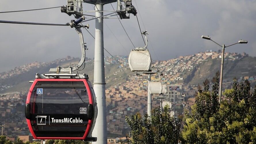 Transmicable tiene una longitud total de 3,34 kilómetros y cuenta con cuatro estaciones: El Tunal, Juan Pablo II, Manitas y Mirador del Paraíso. Foto: Colprensa
