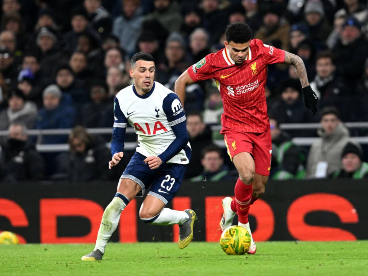 El Liverpool, de Luis Diaz, jugará la final de la Copa de la Liga tras ganar 4-0 ante el Tottenham