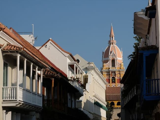 El centro histórico de Cartagena se ve por estos días desolado debido a que la mayoría de negocios están cerrados. Foto: Getty Images