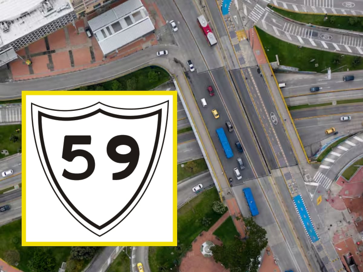 Qué significa la señal de tránsito blanca con el 59 en el centro y por qué es importante
