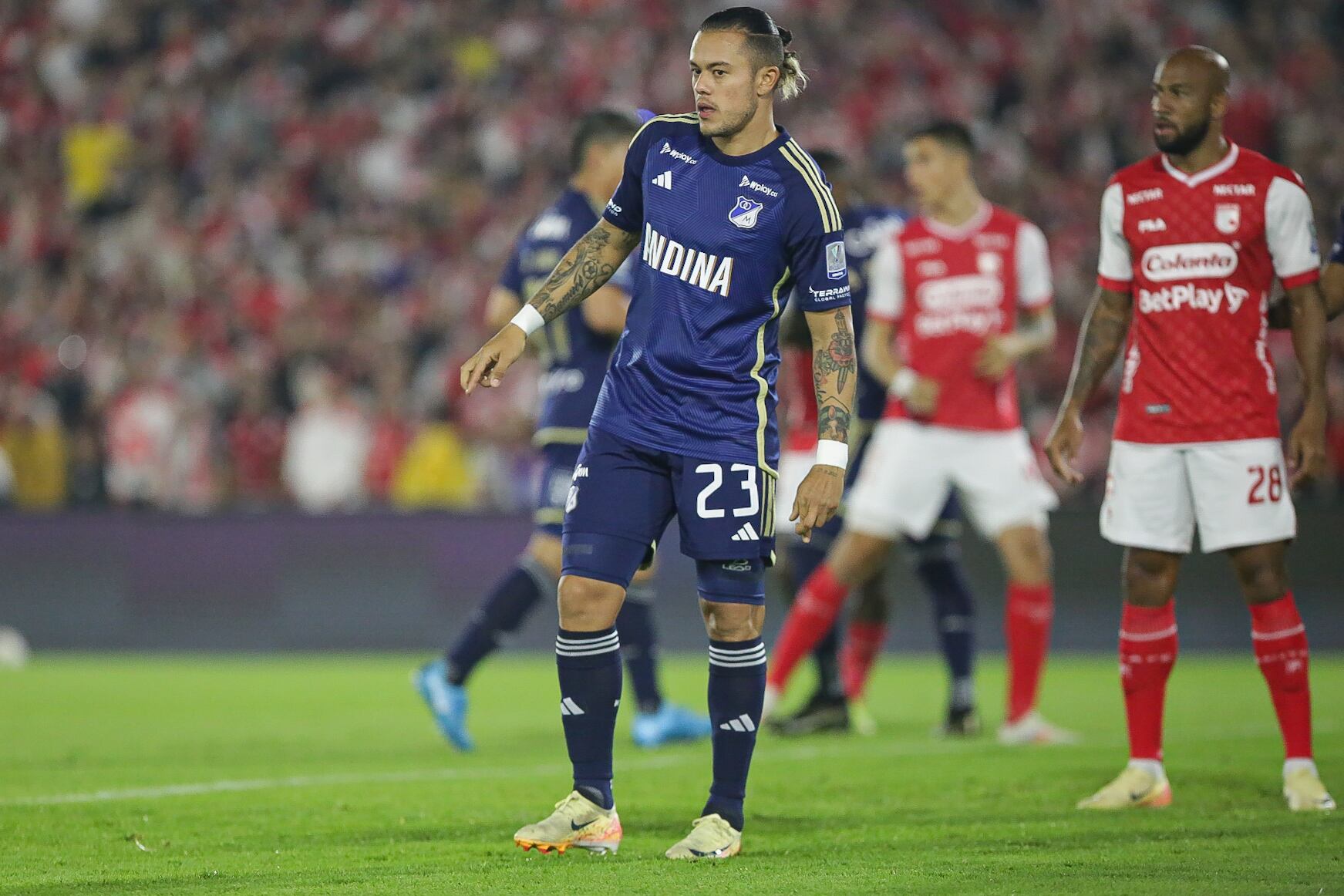 Independiente Santa Fe vs. Millonarios FC. Foto: Colprensa.
