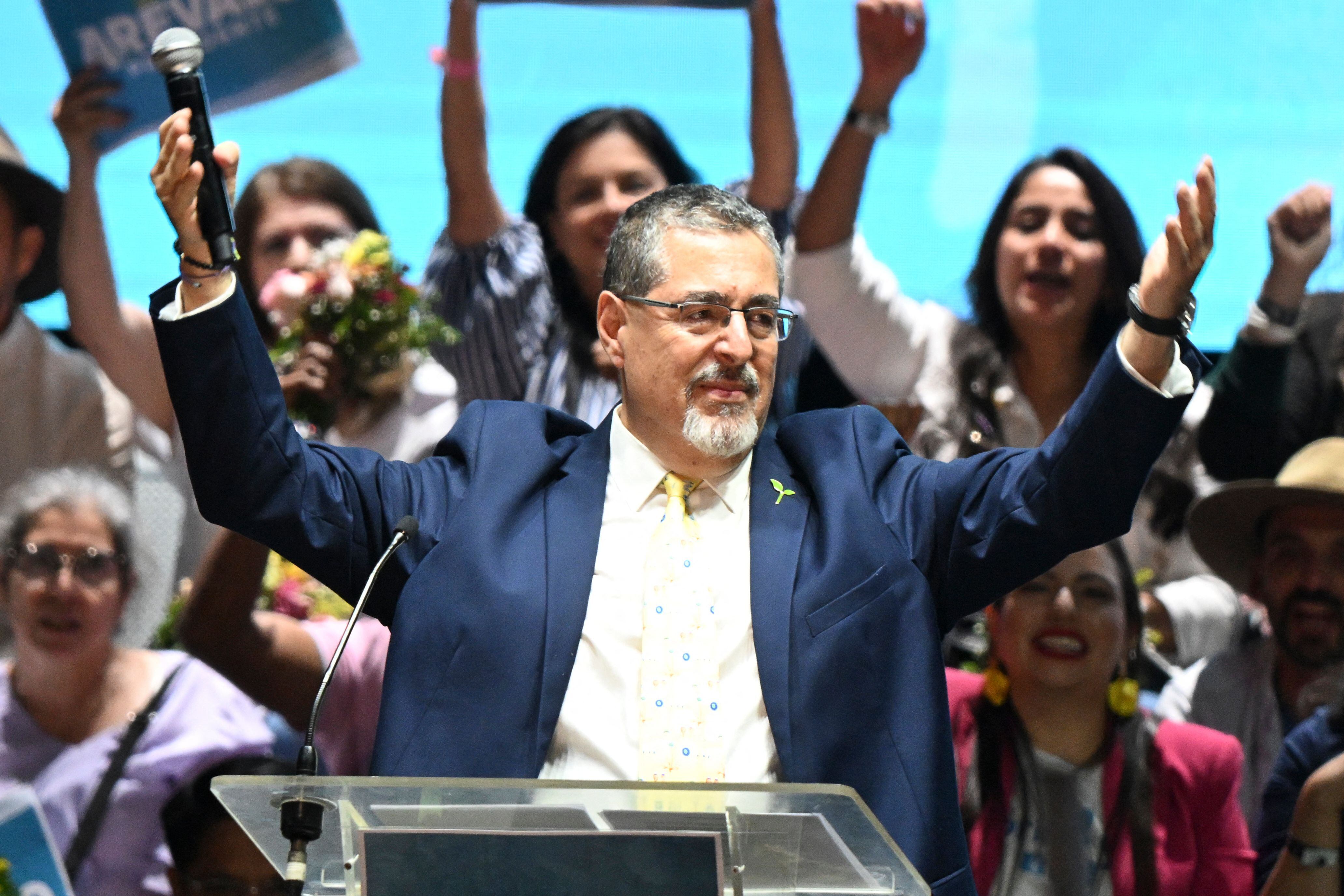 El candidato presidencial de Guatemala, Bernardo Arevalo | Foto: Getty Images
