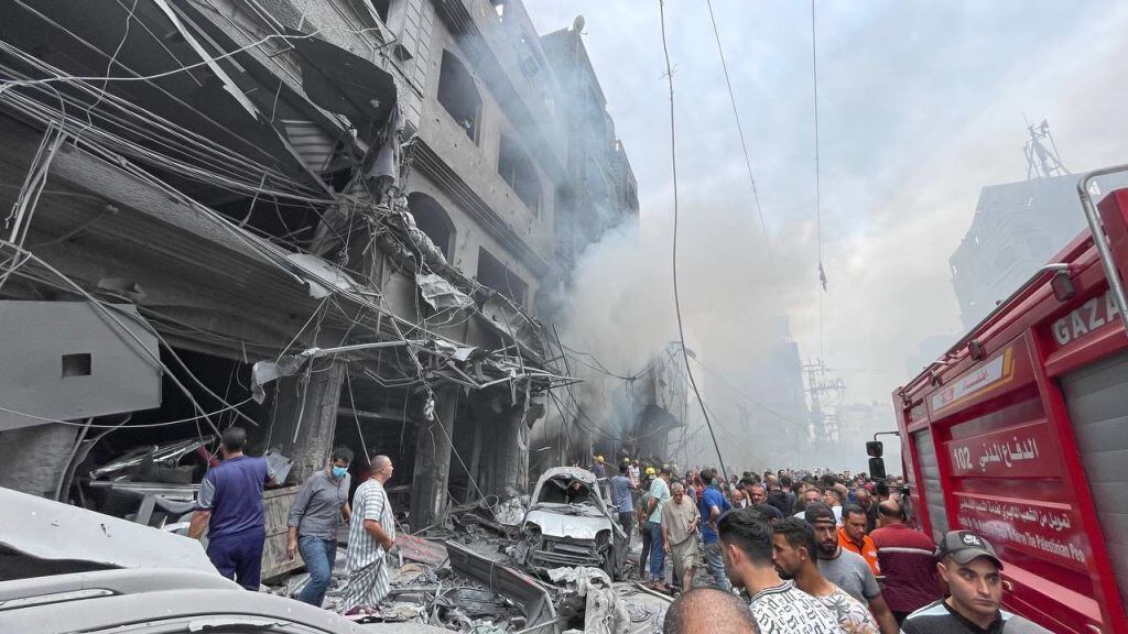 Conflicto Israel y Palestina. (Photo by Mohammed Majed/Anadolu Agency via Getty Images)