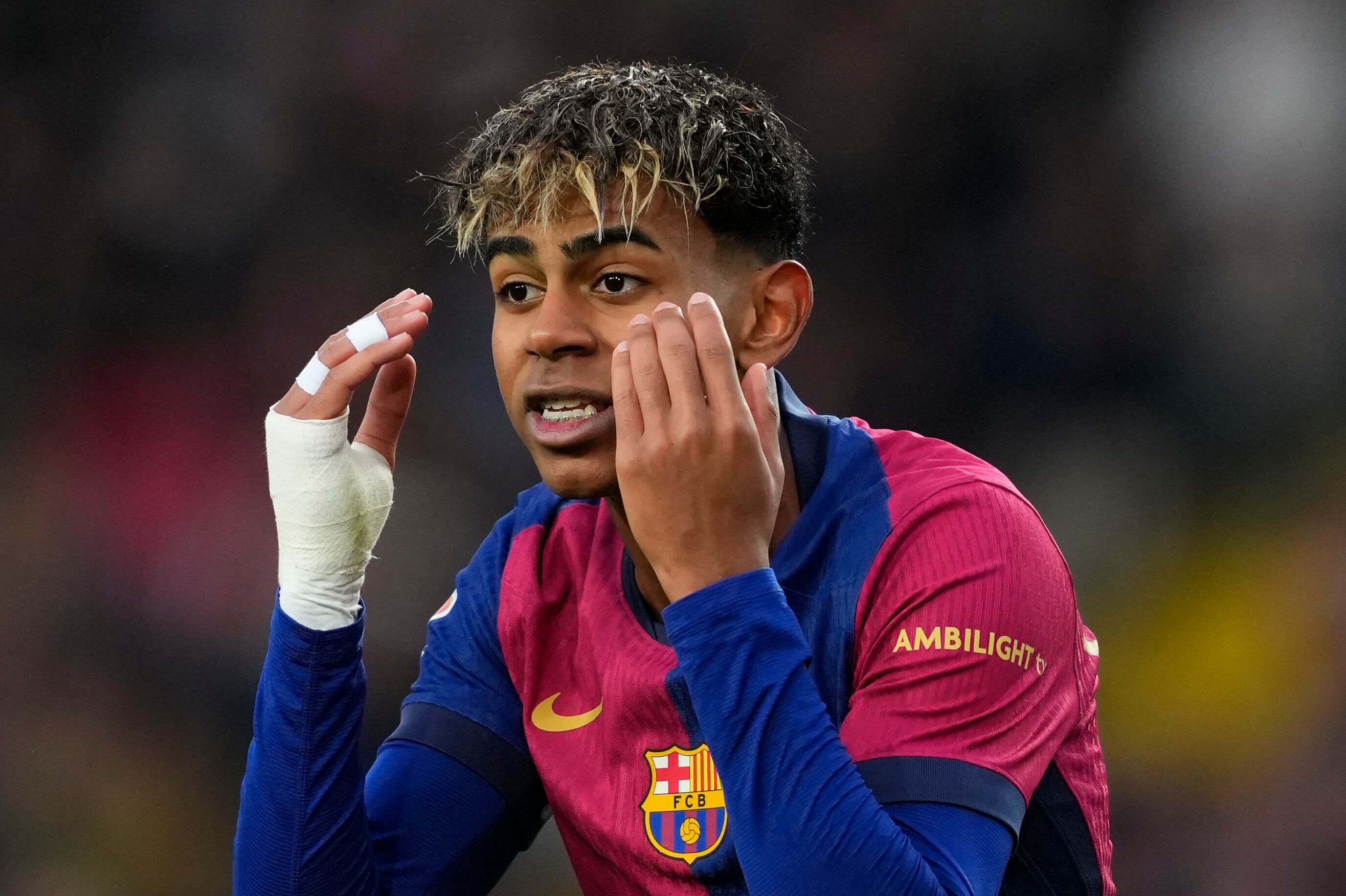 El delantero del FC Barcelona Lamine Yamal. Foto: EFE.