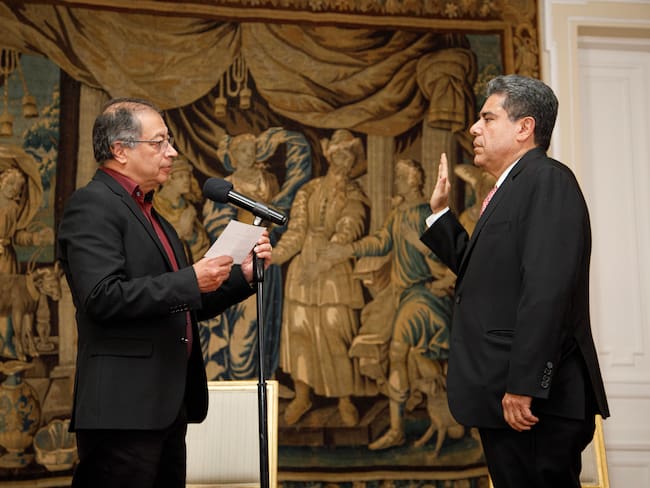 Posesión de Carlos Hernán Rodríguez. Foto: Presidencia