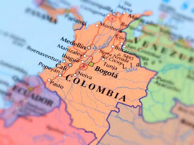 Mapa de Colombia imagen de referencia. Foto: Getty Images.