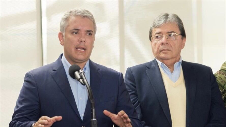 El presidente Iván Duque confirmó el fallecimiento del ministro de Defensa, Carlos Holmes Trujillo, en la madrugada de este martes. Foto: Presidencia de la República