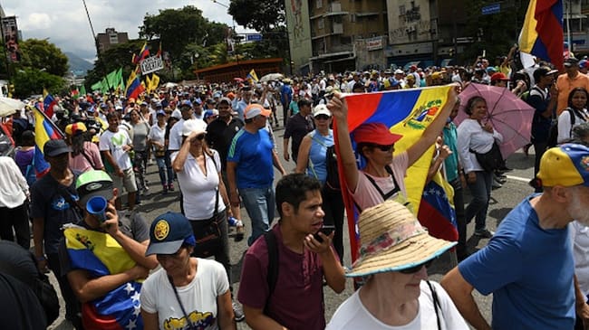 Opositores venezolanos inician movilizaciones contra Maduro. Foto: Getty Images