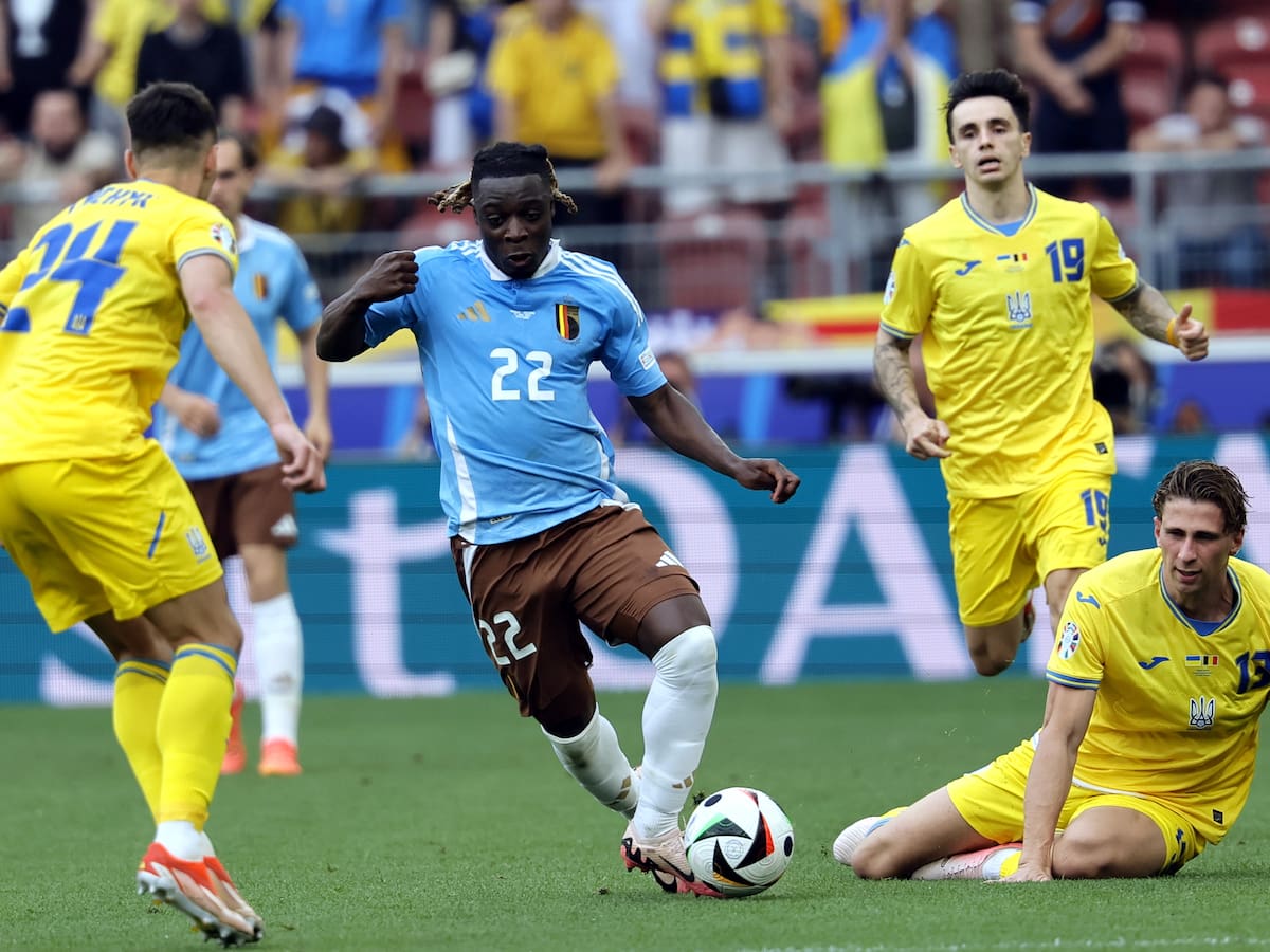 Bélgica empató con Ucrania y clasificó a octavos de la Eurocopa: se enfrentará a Francia