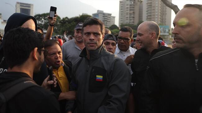 Fue liberado el opositor venezolano Leopoldo López. Foto: Agencia EFE