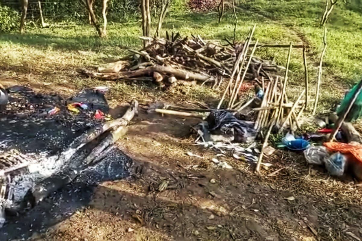 Así quedaron algunos cambuches al interior del predio. Crédito: Cortesía. 