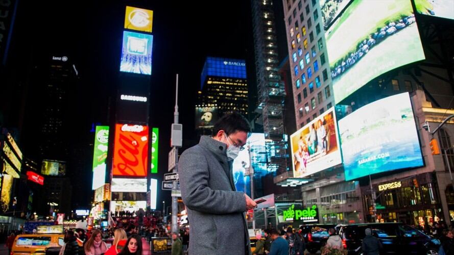 Nueva York apaga sus luces por el coronavirus. Foto: Getty Images