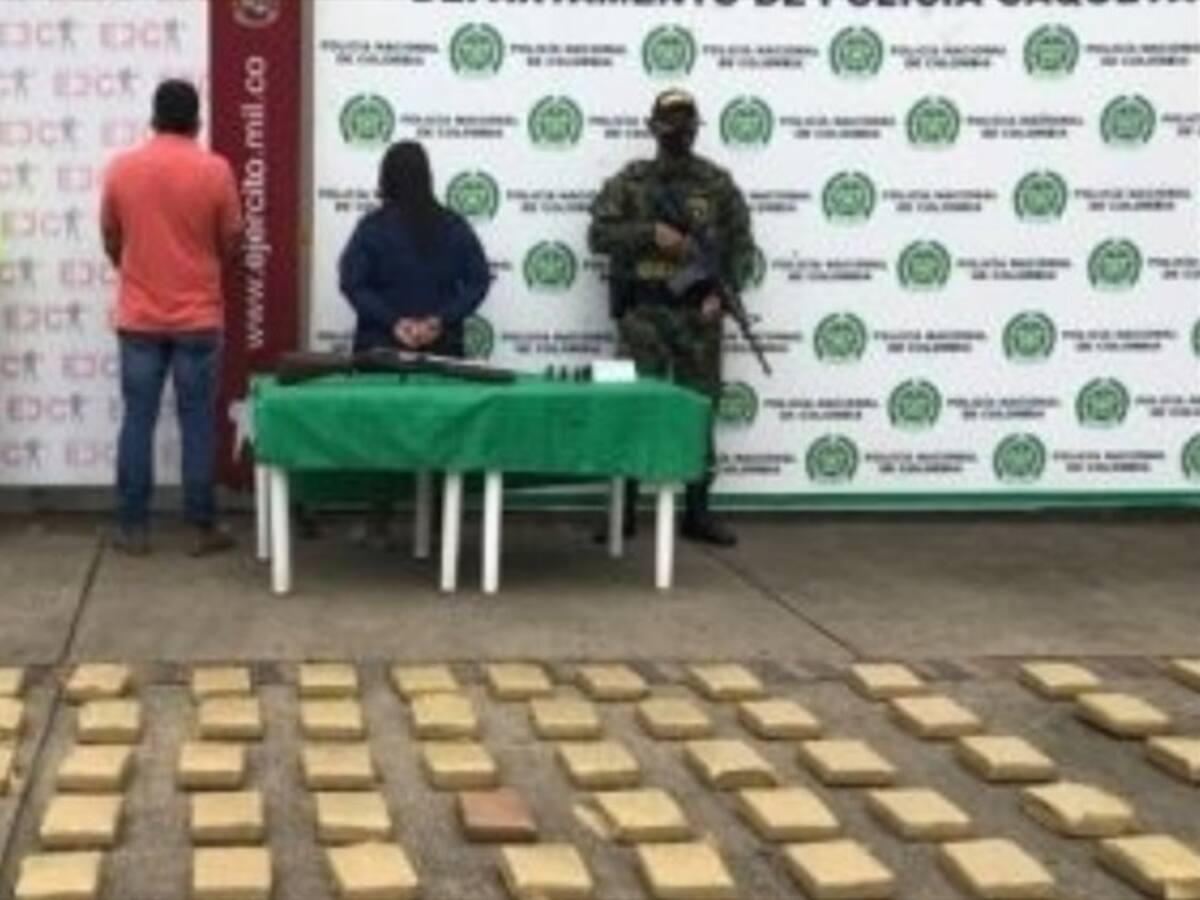 Más de media tonelada de marihuana fue incautada en el departamento de Caquetá
