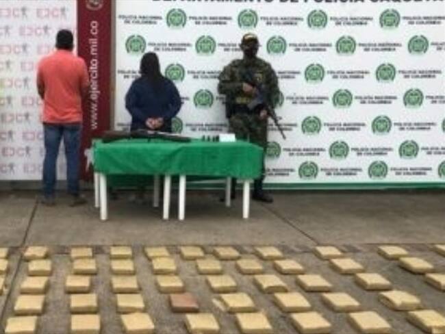 Marihuana incautada en el departamento de Caquetá. Foto: Ejército Nacional