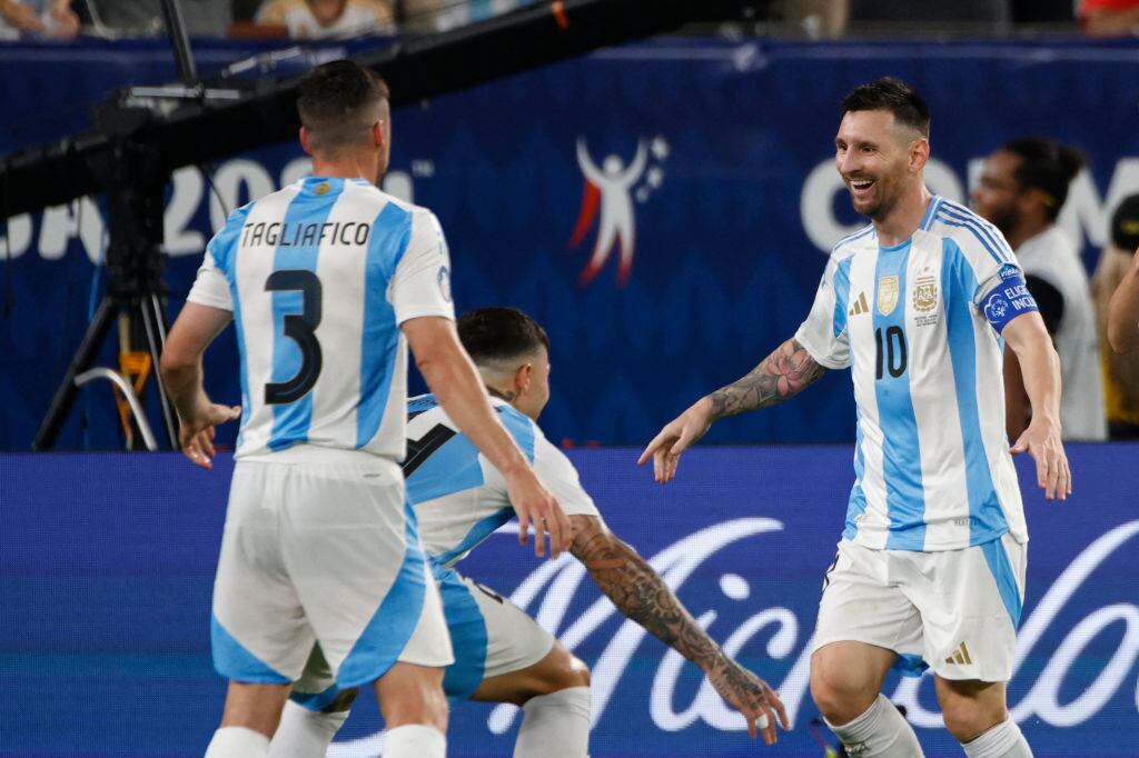 Argentina es el primer finalista de la Copa América. (Photo by EDUARDO MUNOZ / AFP) (Photo by EDUARDO MUNOZ/AFP via Getty Images)