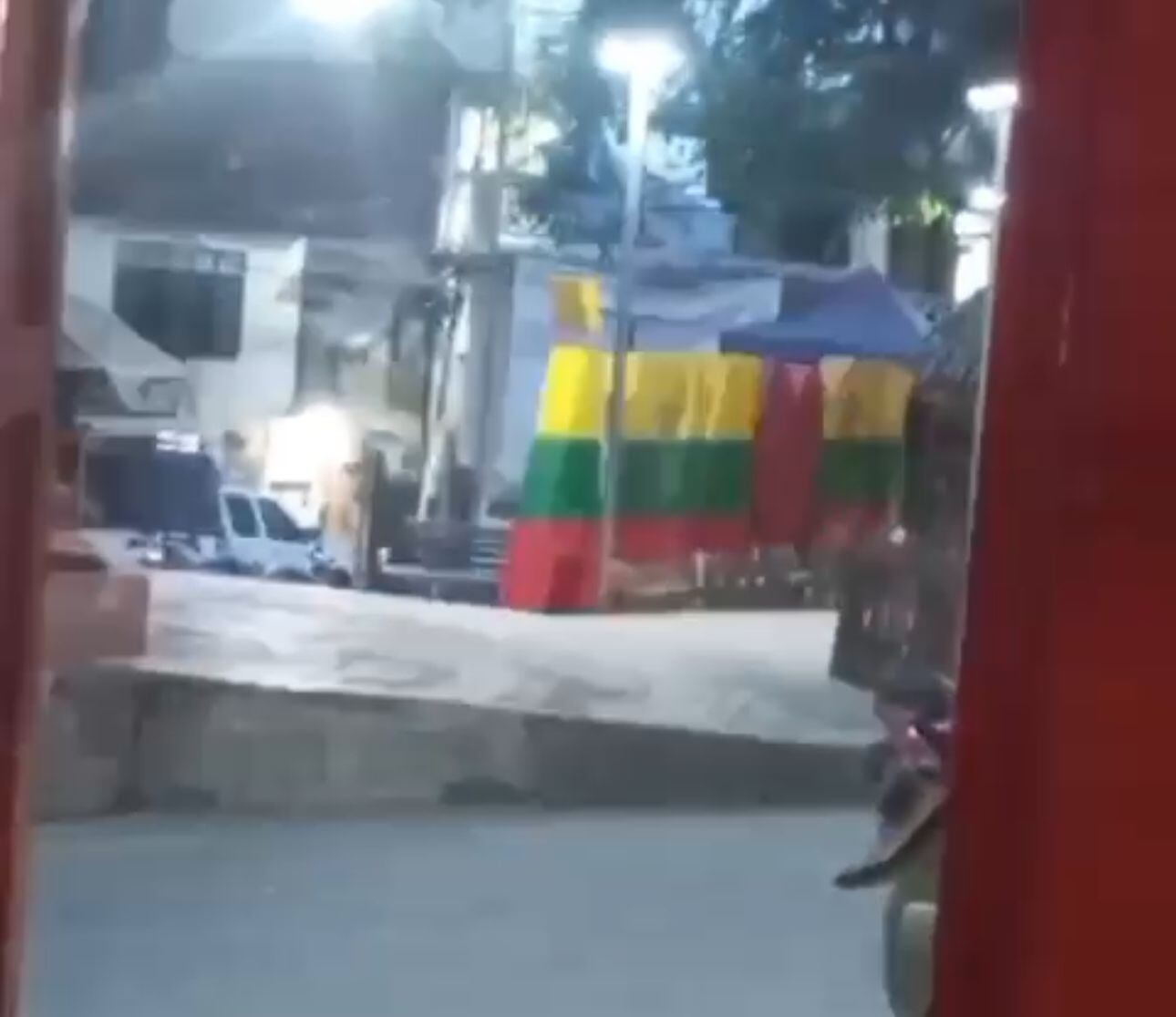 La onda expansiva afectó también la infraestructura de la alcaldía de Inzá. Crédito: Suministrada.