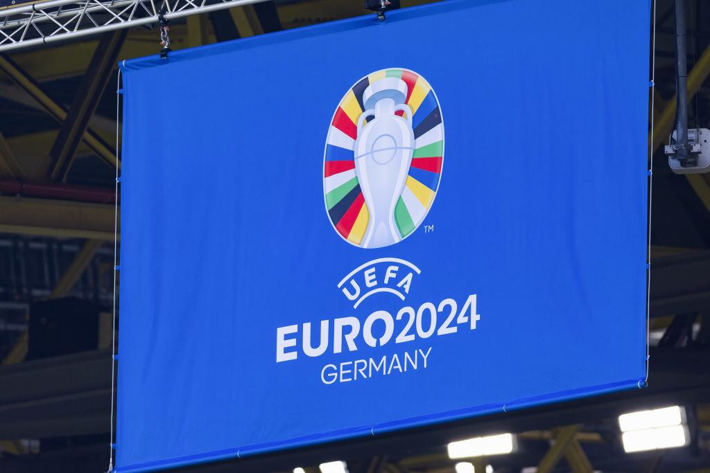 Logo UEFA EURO 2024. I Foto: Mikolaj Barbanell/SOPA Images/LightRocket via Getty Images.
