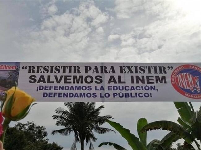 Contestaron denuncia sobre posible adquisición de predios del colegio INEM. Foto: Tomada del perfil de Facebook del colegio INEM de Manizales.