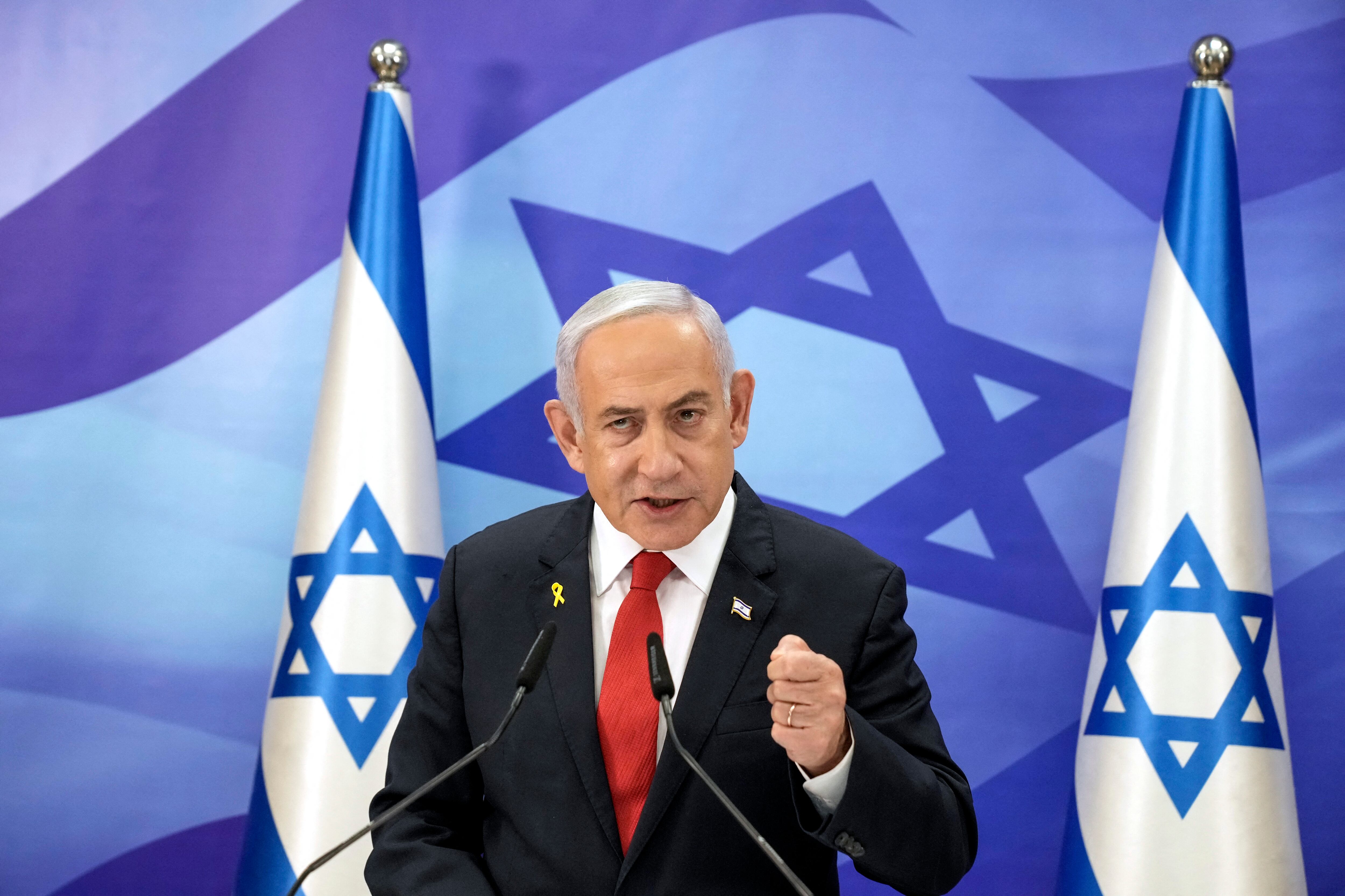 Benjamin Netanyahu. FOTO: MAYA ALLERUZZO/POOL/AFP via Getty Images