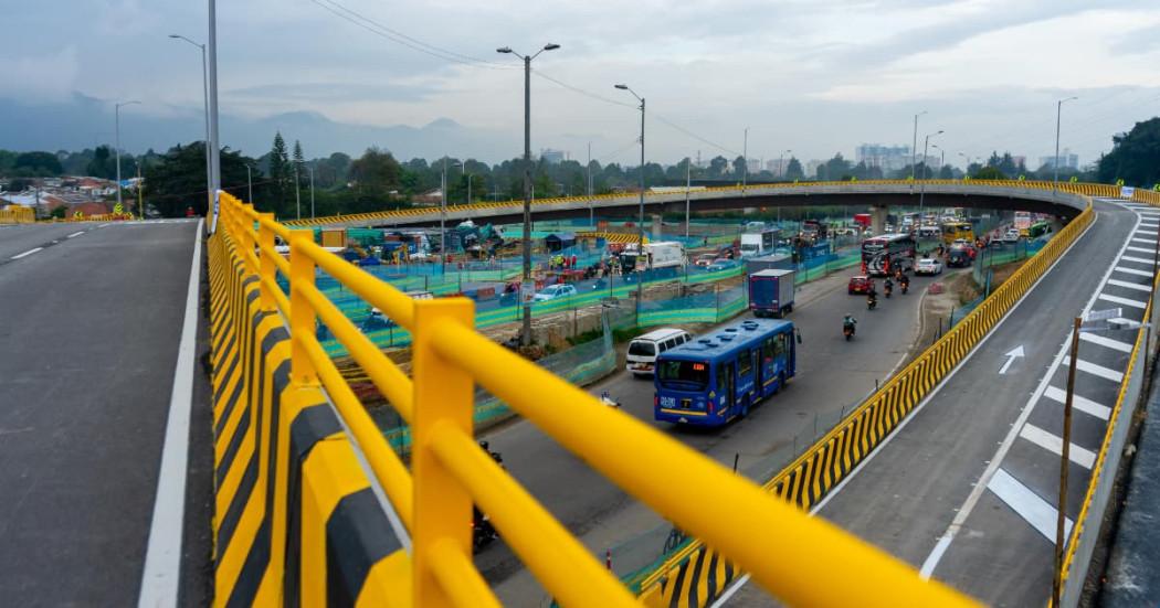 Puentes en la avenida Boyacá con calle 127. Foto: cortesía Alcaldía Mayor de Bogotá.